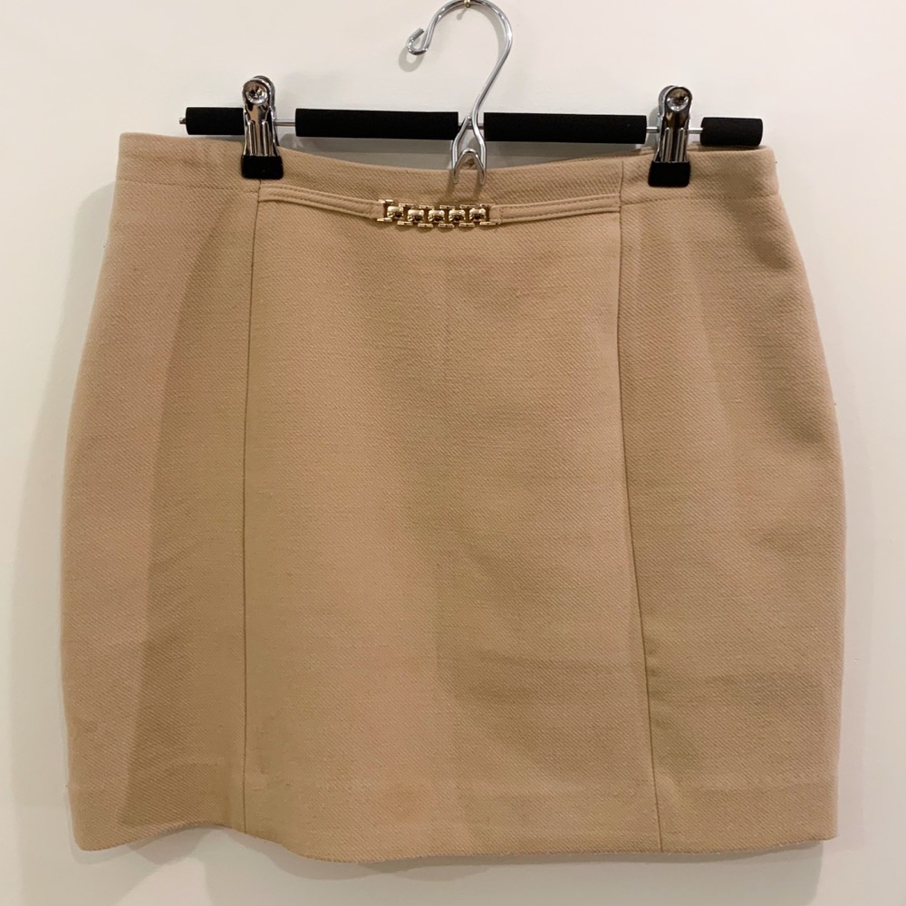 Skirt With Gold Chain Detail
